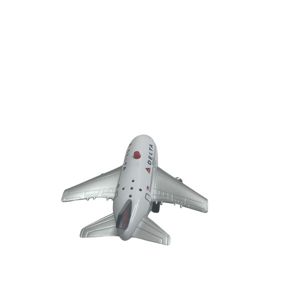 Delta Airplane Air Plane Pull Back Toy Small Figure - Picture 4 of 9